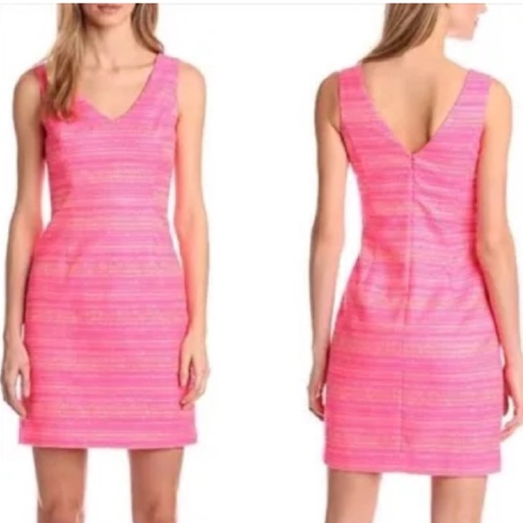 Lilly Pulitzer Laidley Dress in Bright Pink Size 00 - Picture 3 of 10